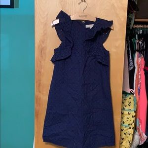 LOFT navy lace dress